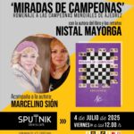 Cartel de la presentación Del libro